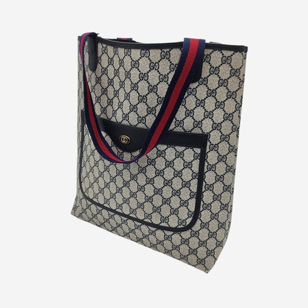 DIAMANTE CANVAS TOTE taske fra brand: GUCCI - We Do Vintage
