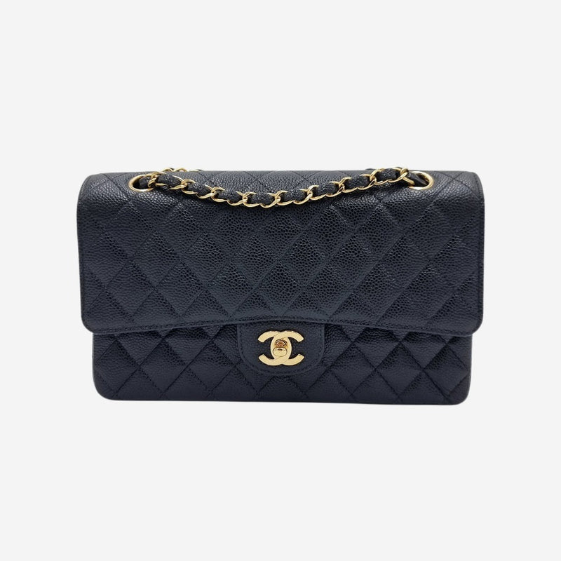 MEDIUM SORT CAVIAR CLASSIC DOUBLE FLAP taske fra brand: CHANEL - We Do Vintage