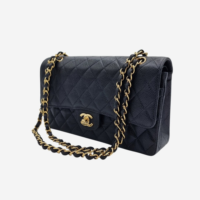 MEDIUM SORT CAVIAR CLASSIC DOUBLE FLAP taske fra brand: CHANEL - We Do Vintage
