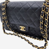 MEDIUM SORT CAVIAR CLASSIC DOUBLE FLAP taske fra brand: CHANEL - We Do Vintage
