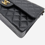 MEDIUM SORT CAVIAR CLASSIC DOUBLE FLAP taske fra brand: CHANEL - We Do Vintage