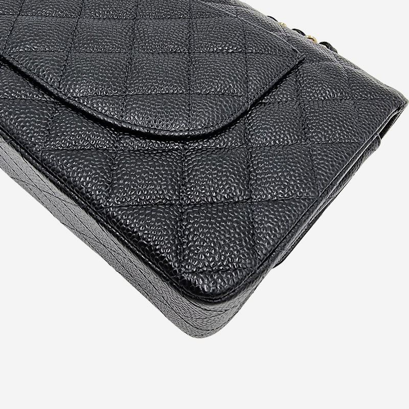 MEDIUM SORT CAVIAR CLASSIC DOUBLE FLAP taske fra brand: CHANEL - We Do Vintage