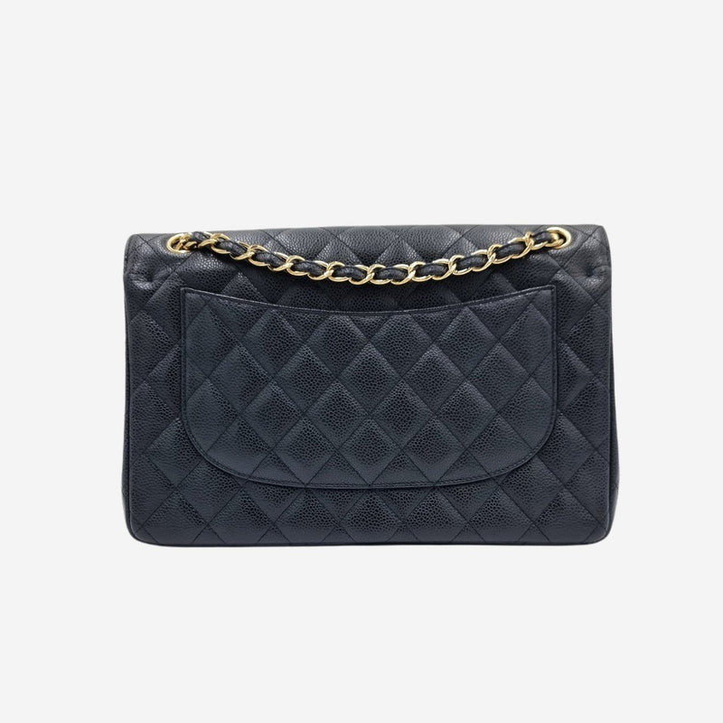 LARGE SORT CAVIAR CLASSIC DOUBLE FLAP taske fra brand: CHANEL - We Do Vintage