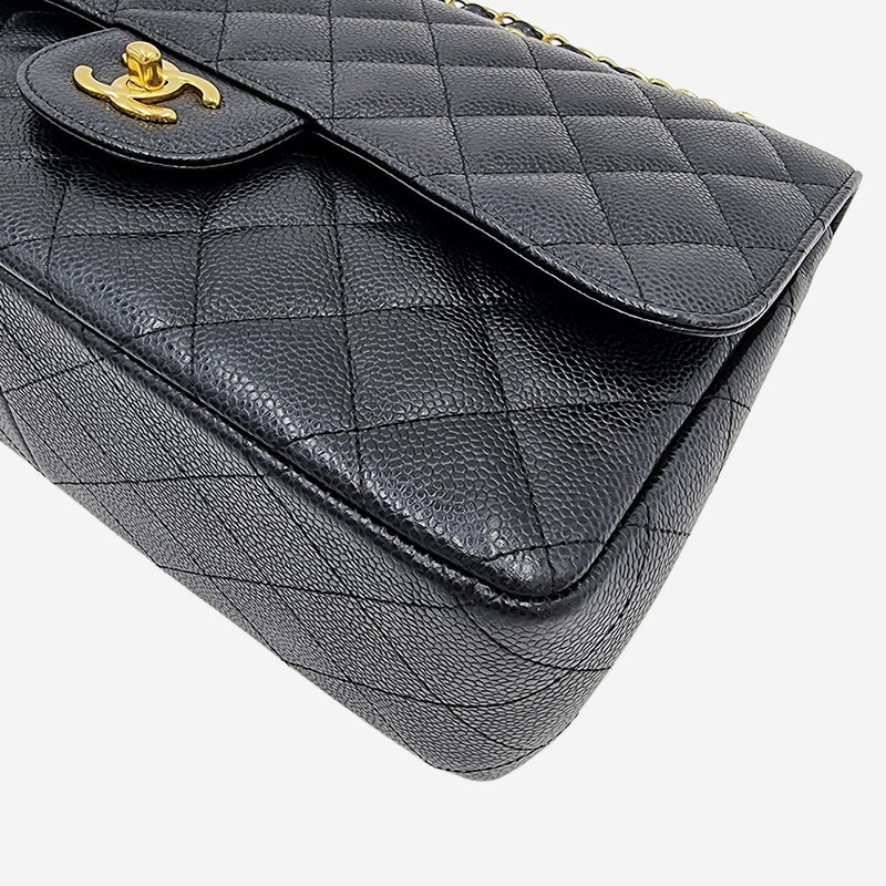 LARGE SORT CAVIAR CLASSIC DOUBLE FLAP taske fra brand: CHANEL - We Do Vintage