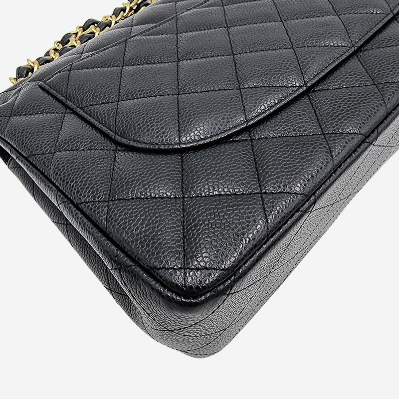 LARGE SORT CAVIAR CLASSIC DOUBLE FLAP taske fra brand: CHANEL - We Do Vintage