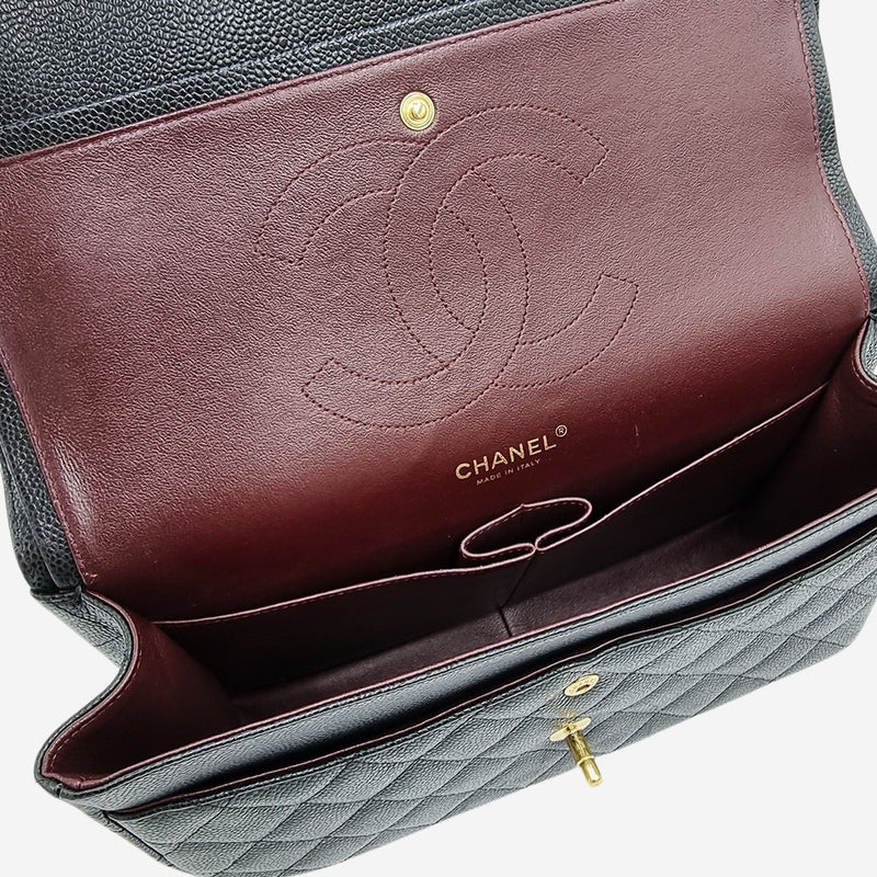 LARGE SORT CAVIAR CLASSIC DOUBLE FLAP taske fra brand: CHANEL - We Do Vintage