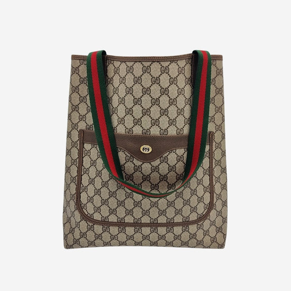 DIAMANTE CANVAS TOTE taske fra brand: GUCCI - We Do Vintage