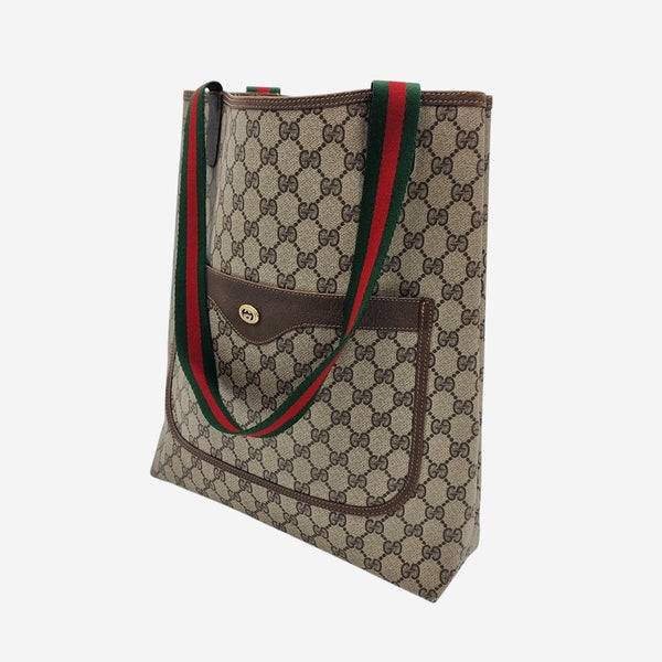 DIAMANTE CANVAS TOTE taske fra brand: GUCCI - We Do Vintage