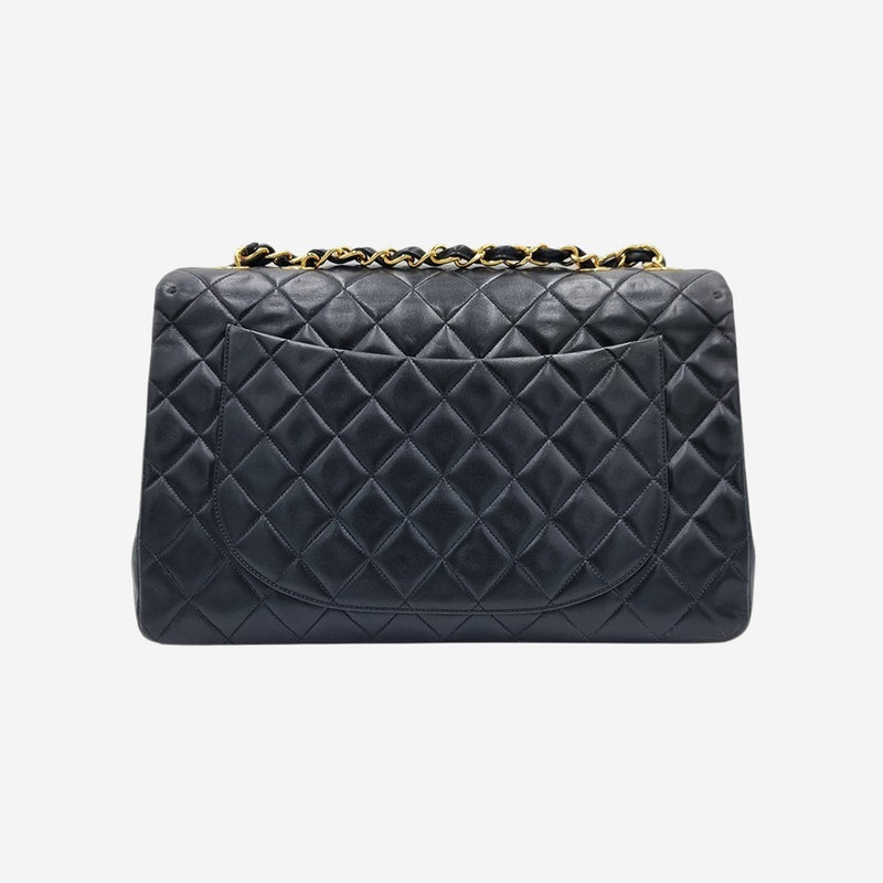 VINTAGE MAXI SINGLE CLASSIC FLAP BAG taske fra brand: CHANEL - We Do Vintage