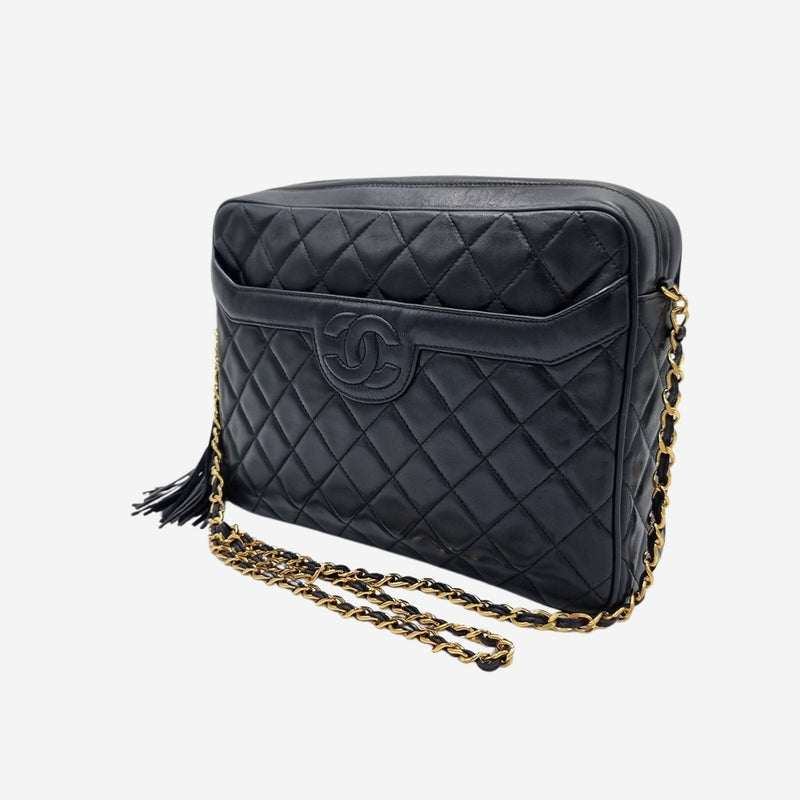 DIAMAND QUILTED CAMERA BAG taske fra brand: CHANEL - We Do Vintage