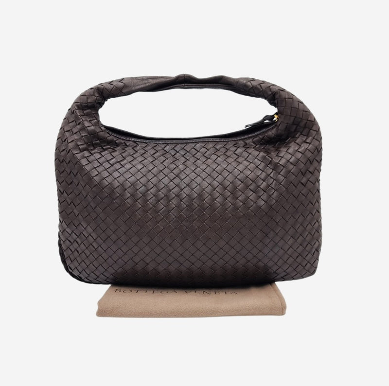 MEDIUM BRUN CLASSIC VENETA HOBO taske fra brand: BOTTEGA VENETA - We Do Vintage