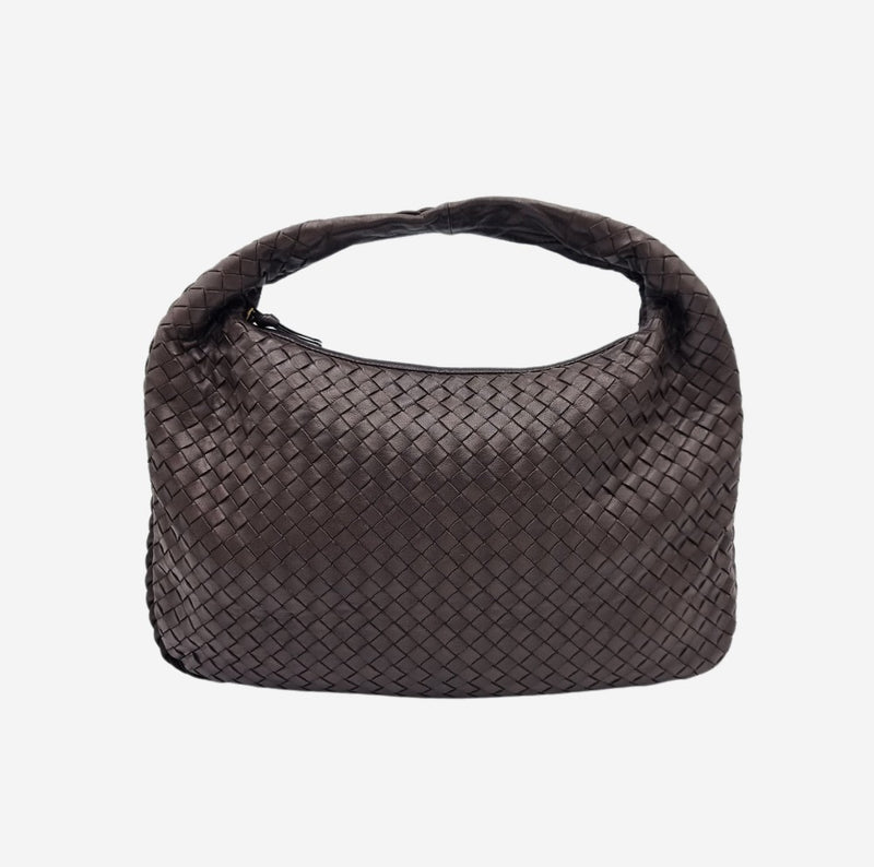 MEDIUM BRUN CLASSIC VENETA HOBO taske fra brand: BOTTEGA VENETA - We Do Vintage