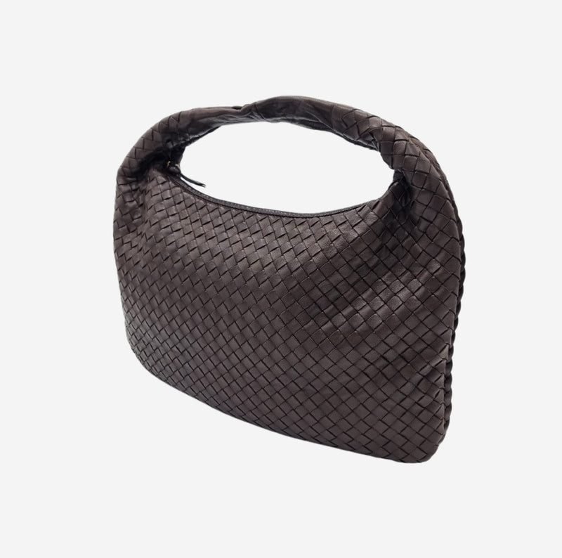 MEDIUM BRUN CLASSIC VENETA HOBO taske fra brand: BOTTEGA VENETA - We Do Vintage