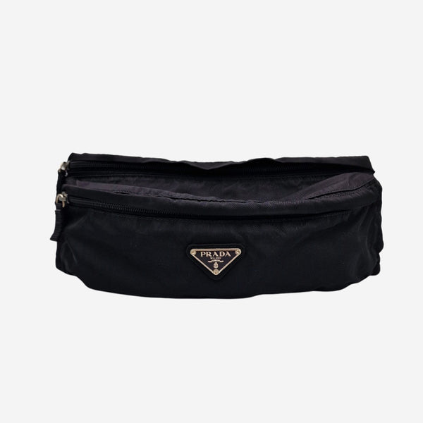 SORT NYLON BÆLTETASKE taske fra brand: PRADA - We Do Vintage
