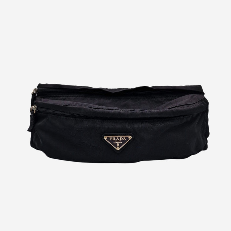 SORT NYLON BÆLTETASKE taske fra brand: PRADA - We Do Vintage