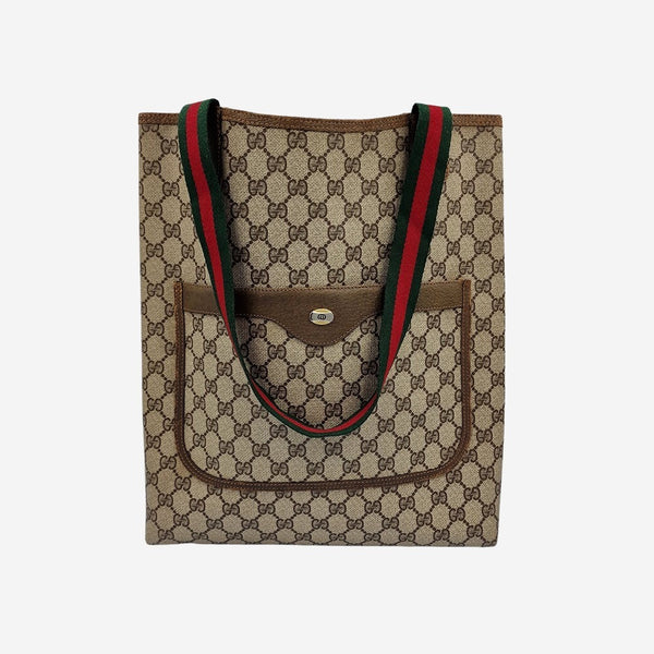 DIAMANTE CANVAS TOTE taske fra brand: GUCCI - We Do Vintage