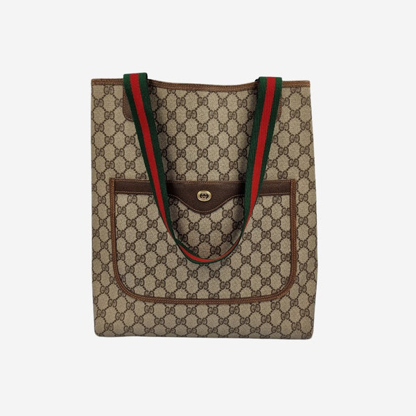 DIAMANTE CANVAS TOTE taske fra brand: GUCCI - We Do Vintage