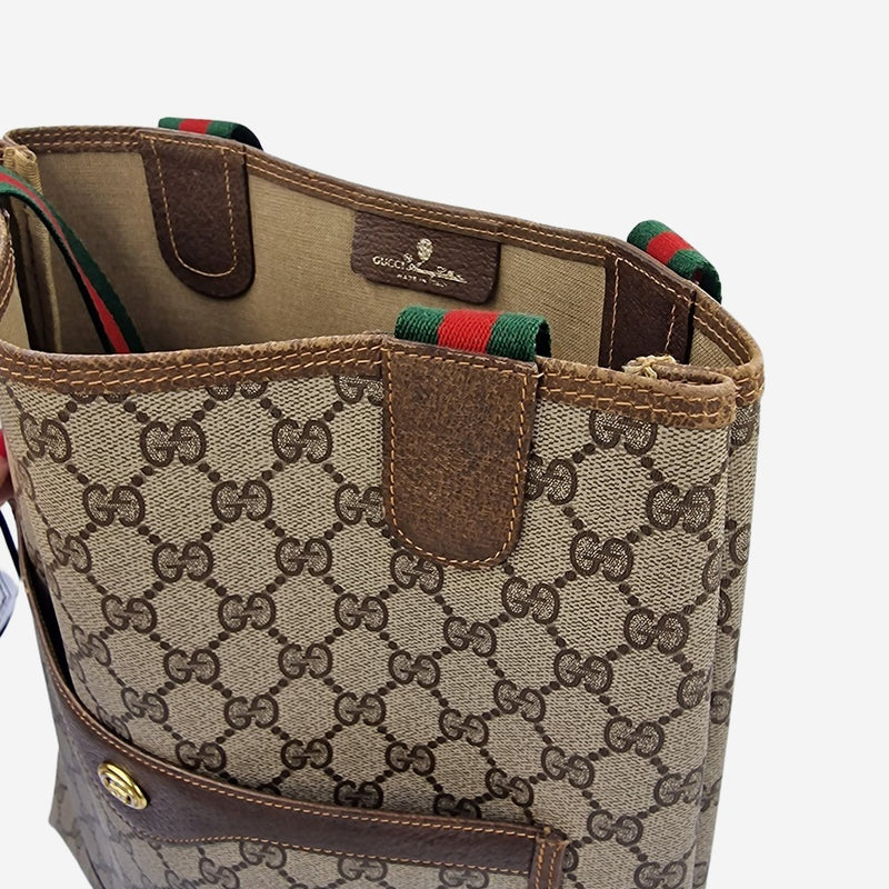 DIAMANTE CANVAS TOTE taske fra brand: GUCCI - We Do Vintage