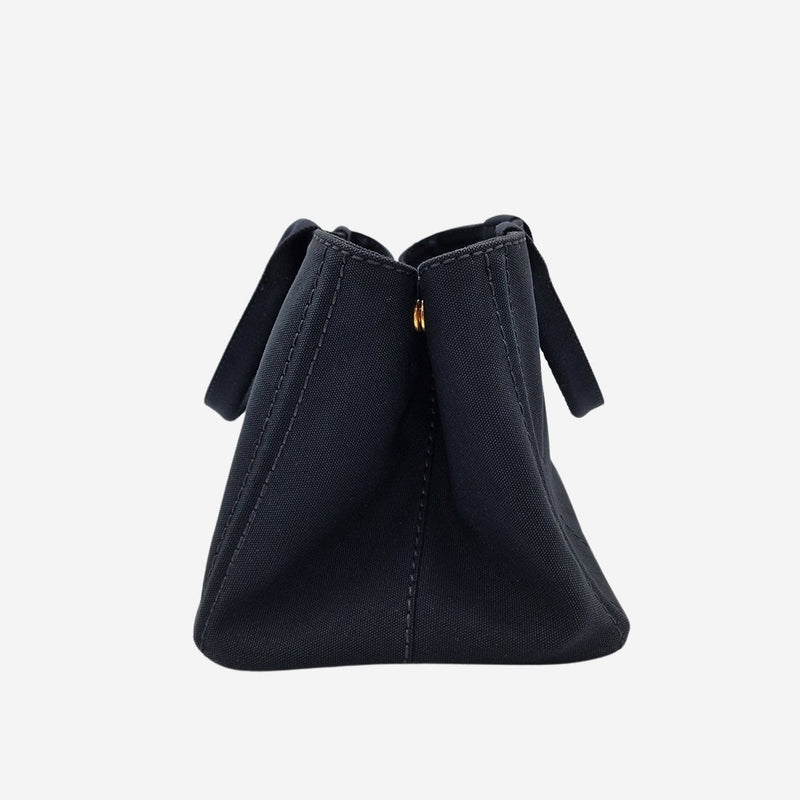 SORT CANAPA TOTE MEDIUM taske fra brand: PRADA - We Do Vintage
