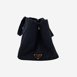 SORT CANAPA TOTE MEDIUM taske fra brand: PRADA - We Do Vintage