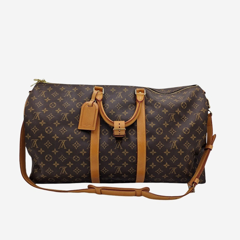 MONOGRAM CANVAS KEEPALL 55 BANDOULIERE taske fra brand: LOUIS VUITTON - We Do Vintage