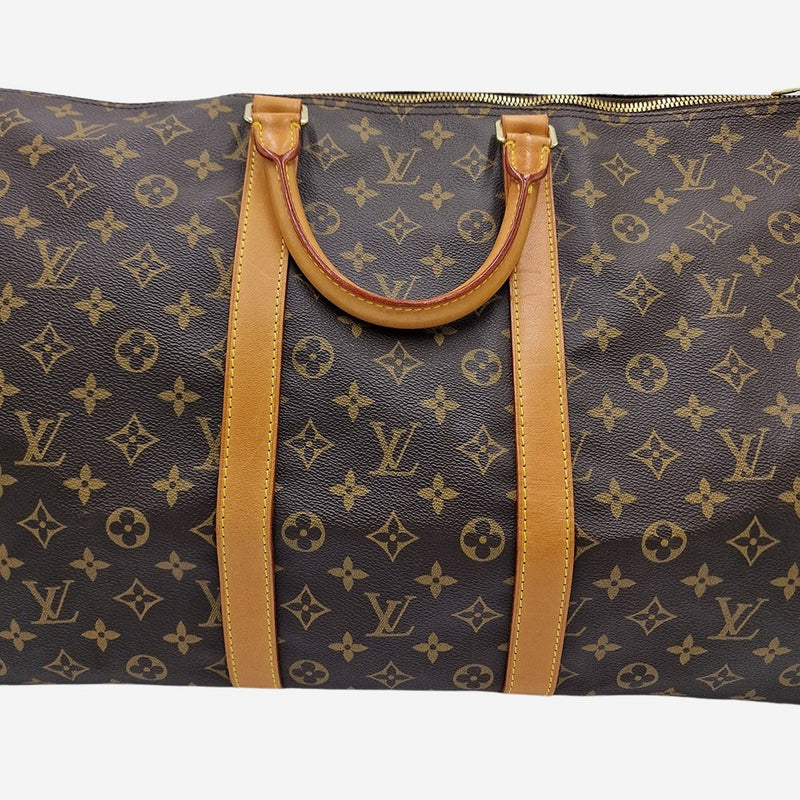 MONOGRAM CANVAS KEEPALL 55 BANDOULIERE taske fra brand: LOUIS VUITTON - We Do Vintage