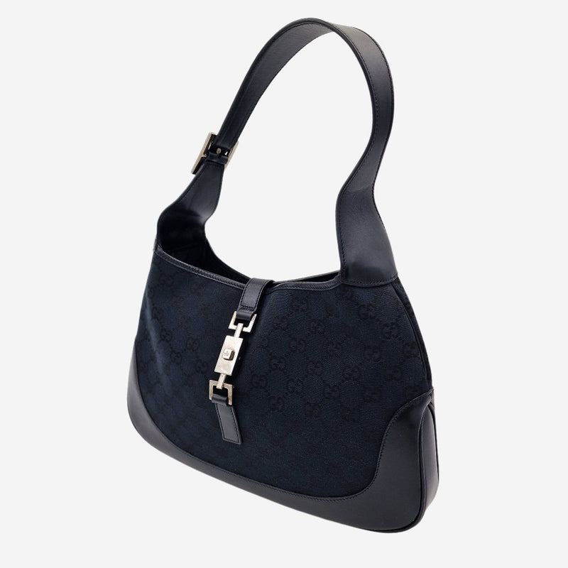 MEDIUM SORT CANVAS JACKIE taske fra brand: GUCCI - We Do Vintage