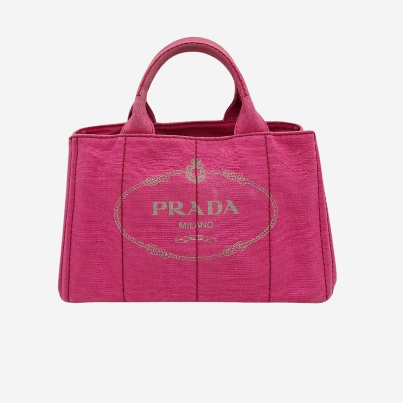 PINK CANAPA TOTE MEDIUM taske fra brand: PRADA - We Do Vintage