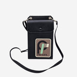 Saffiano race logo phonebag