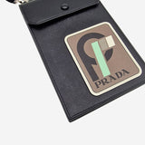 Saffiano race logo phonebag