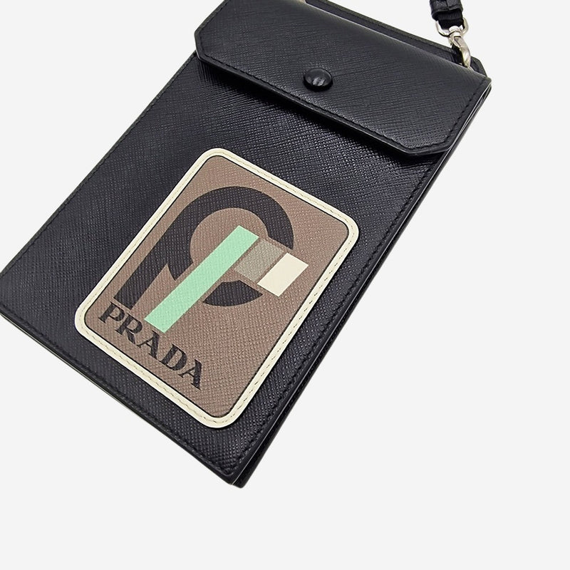 Saffiano race logo phonebag