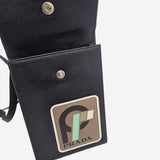 Saffiano race logo phonebag