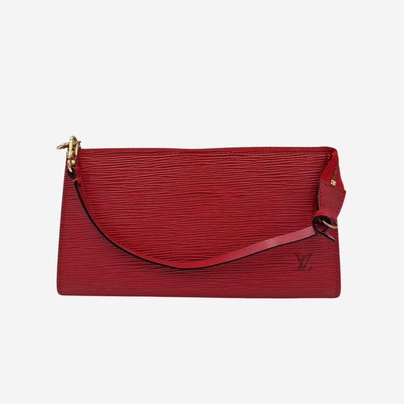 RØD EPI LÆDER POCHETTE ACCESSOIRES