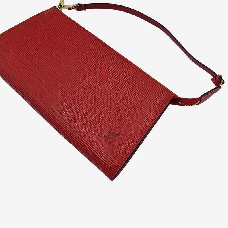 RØD EPI LÆDER POCHETTE ACCESSOIRES