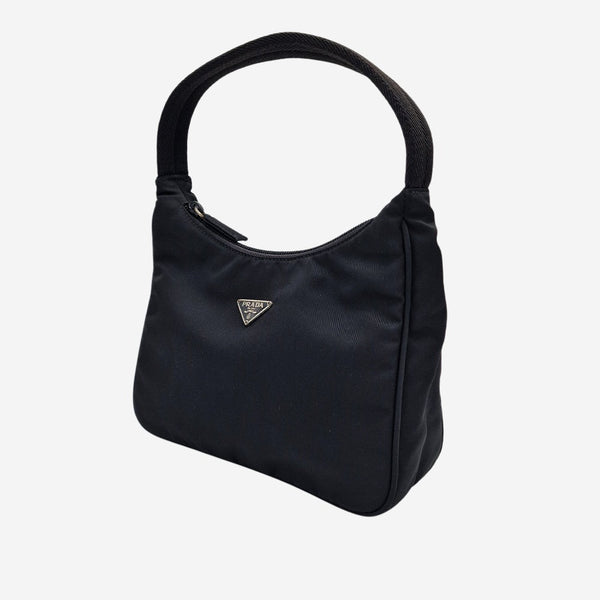 Sort Nylon Hobo