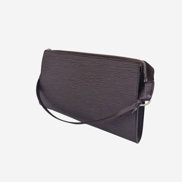 BRUN EPI LÆDER POCHETTE ACCESSOIRES