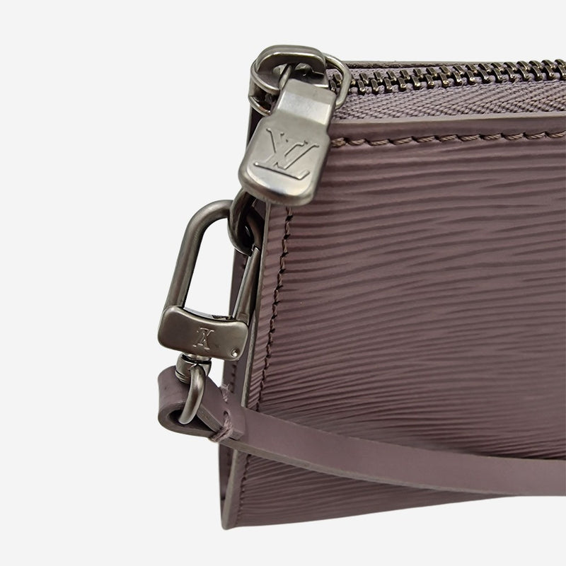 GRÅ EPI LÆDER POCHETTE ACCESSOIRES