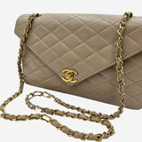 BEIGE VINTAGE KUVERT FLAP BAG