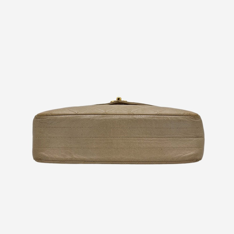 BEIGE VINTAGE KUVERT FLAP BAG