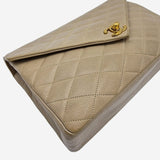 BEIGE VINTAGE KUVERT FLAP BAG