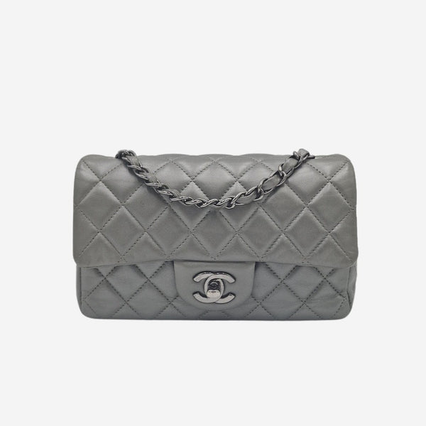 MINI RECTANGLE Metallic grå