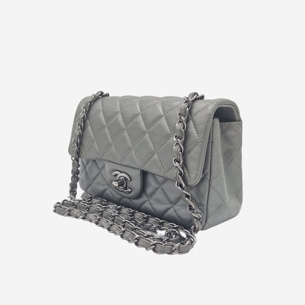 MINI RECTANGLE Metallic grå