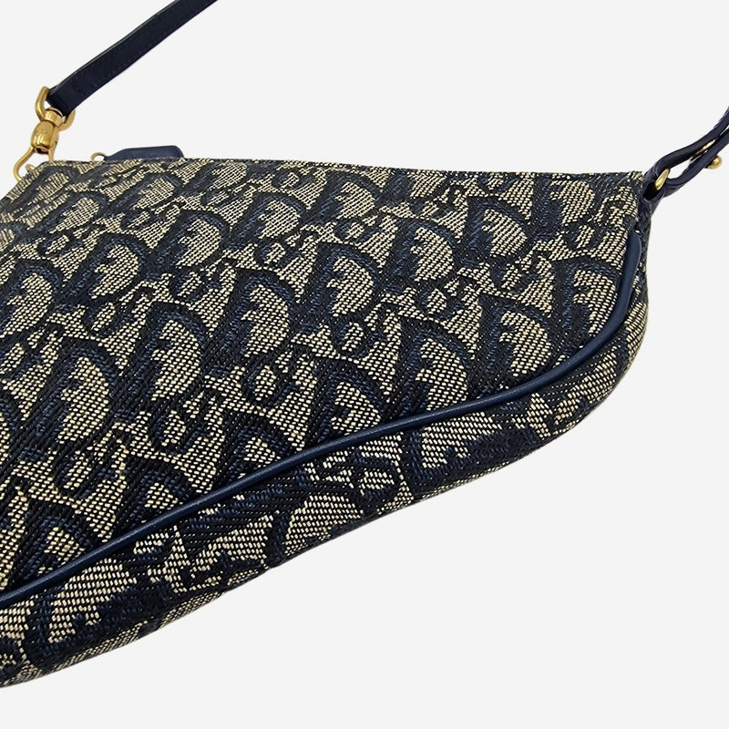 JACQUARD CANVAS SADDLE