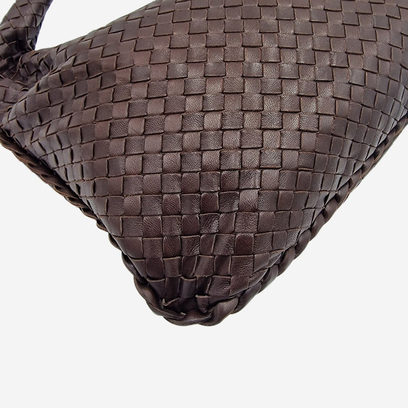 MEDIUM MØRKEBRUN CLASSIC VENETA HOBO