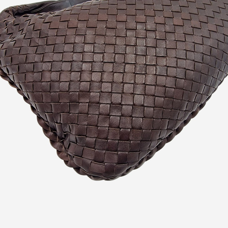 MEDIUM MØRKEBRUN CLASSIC VENETA HOBO