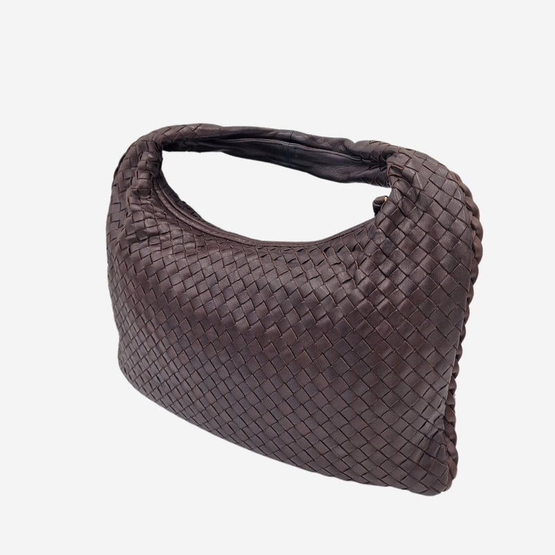 MEDIUM MØRKEBRUN CLASSIC VENETA HOBO