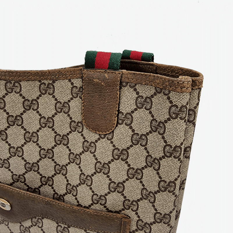 DIAMANTE CANVAS TOTE taske fra brand: GUCCI - We Do Vintage