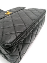 Sort CC Coated Canvas shoulder bag taske fra brand: CHANEL - We Do Vintage