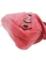 Rød/Pink First Bag Agneau taske fra brand: BALENCIAGA - We Do Vintage