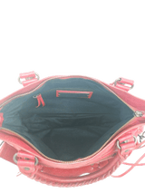 Rød/Pink First Bag Agneau taske fra brand: BALENCIAGA - We Do Vintage